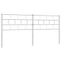 vidaXL Kopfteil Metall Weiß 160 cm