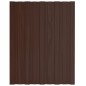 vidaXL Dachpaneele 12 Stk. Verzinkter Stahl Braun 60x45 cm vidaXL Dachpaneele 12 Stk. Verzinkter Stahl Braun 60x45 cm