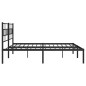 vidaXL Bettgestell mit Kopfteil Metall Schwarz 193x203 cm vidaXL Bettgestell mit Kopfteil Metall Schwarz 193x203 cm