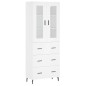 vidaXL Highboard Weiß 69,5x34x180 cm Holzwerkstoff vidaXL Highboard Weiß 69,5x34x180 cm Holzwerkstoff