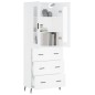 vidaXL Highboard Weiß 69,5x34x180 cm Holzwerkstoff vidaXL Highboard Weiß 69,5x34x180 cm Holzwerkstoff