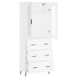 vidaXL Highboard Weiß 69,5x34x180 cm Holzwerkstoff vidaXL Highboard Weiß 69,5x34x180 cm Holzwerkstoff