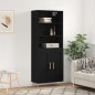 vidaXL Highboard Schwarz 69,5x34x180 cm Holzwerkstoff vidaXL Highboard Schwarz 69,5x34x180 cm Holzwerkstoff