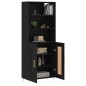 vidaXL Highboard Schwarz 69,5x34x180 cm Holzwerkstoff vidaXL Highboard Schwarz 69,5x34x180 cm Holzwerkstoff