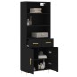 vidaXL Highboard Schwarz 69,5x34x180 cm Holzwerkstoff vidaXL Highboard Schwarz 69,5x34x180 cm Holzwerkstoff