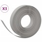 vidaXL Rasenkanten 3 Stk. Grau 10 m 10 cm Polyethylen vidaXL Rasenkanten 3 Stk. Grau 10 m 10 cm Polyethylen
