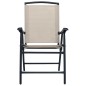 vidaXL 3-tlg. Bistro-Set Cremeweiß Stahl vidaXL 3-tlg. Bistro-Set Cremeweiß Stahl