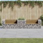 vidaXL Gartenbank mit Gabione Kiefernholz Imprägniert vidaXL Gartenbank mit Gabione Kiefernholz Imprägniert