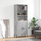 vidaXL Highboard Betongrau 69,5x34x180 cm Holzwerkstoff vidaXL Highboard Betongrau 69,5x34x180 cm Holzwerkstoff