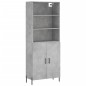 vidaXL Highboard Betongrau 69,5x34x180 cm Holzwerkstoff vidaXL Highboard Betongrau 69,5x34x180 cm Holzwerkstoff