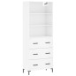 vidaXL Highboard Hochglanz-Weiß 69,5x34x180 cm Holzwerkstoff vidaXL Highboard Hochglanz-Weiß 69,5x34x180 cm Holzwerkstoff