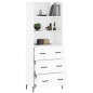vidaXL Highboard Hochglanz-Weiß 69,5x34x180 cm Holzwerkstoff vidaXL Highboard Hochglanz-Weiß 69,5x34x180 cm Holzwerkstoff
