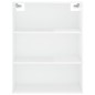 vidaXL Highboard Hochglanz-Weiß 69,5x34x180 cm Holzwerkstoff vidaXL Highboard Hochglanz-Weiß 69,5x34x180 cm Holzwerkstoff