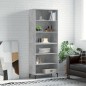 vidaXL Highboard Betongrau 69,5x32,5x180 cm Holzwerkstoff vidaXL Highboard Betongrau 69,5x32,5x180 cm Holzwerkstoff