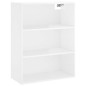 vidaXL Highboard Hochglanz-Weiß 69,5x34x180 cm Holzwerkstoff vidaXL Highboard Hochglanz-Weiß 69,5x34x180 cm Holzwerkstoff