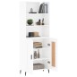 vidaXL Highboard Hochglanz-Weiß 69,5x34x180 cm Holzwerkstoff vidaXL Highboard Hochglanz-Weiß 69,5x34x180 cm Holzwerkstoff