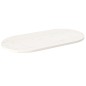 Tischplatte Weiß 100x50x2,5 cm Massivholz Kiefer Oval Tischplatte Weiß 100x50x2,5 cm Massivholz Kiefer Oval