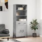 vidaXL Highboard Betongrau 69,5x34x180 cm Holzwerkstoff vidaXL Highboard Betongrau 69,5x34x180 cm Holzwerkstoff