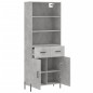 vidaXL Highboard Betongrau 69,5x34x180 cm Holzwerkstoff vidaXL Highboard Betongrau 69,5x34x180 cm Holzwerkstoff