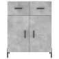 vidaXL Highboard Betongrau 69,5x34x180 cm Holzwerkstoff vidaXL Highboard Betongrau 69,5x34x180 cm Holzwerkstoff