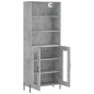 vidaXL Highboard Betongrau 69,5x34x180 cm Holzwerkstoff vidaXL Highboard Betongrau 69,5x34x180 cm Holzwerkstoff