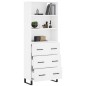vidaXL Highboard Hochglanz-Weiß 69,5x34x180 cm Holzwerkstoff vidaXL Highboard Hochglanz-Weiß 69,5x34x180 cm Holzwerkstoff