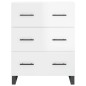 vidaXL Highboard Hochglanz-Weiß 69,5x34x180 cm Holzwerkstoff vidaXL Highboard Hochglanz-Weiß 69,5x34x180 cm Holzwerkstoff