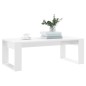 Couchtisch Hochglanz-Weiß 102x50x35 cm Holzwerkstoff Couchtisch Hochglanz-Weiß 102x50x35 cm Holzwerkstoff