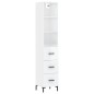 vidaXL Highboard Hochglanz-Weiß 34,5x34x180 cm Holzwerkstoff vidaXL Highboard Hochglanz-Weiß 34,5x34x180 cm Holzwerkstoff