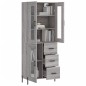 Highboard Grau Sonoma 69,5x34x180 cm Holzwerkstoff Highboard Grau Sonoma 69,5x34x180 cm Holzwerkstoff