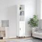 vidaXL Highboard Hochglanz-Weiß 34,5x34x180 cm Holzwerkstoff vidaXL Highboard Hochglanz-Weiß 34,5x34x180 cm Holzwerkstoff