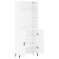 vidaXL Highboard Hochglanz-Weiß 69,5x34x180 cm Holzwerkstoff vidaXL Highboard Hochglanz-Weiß 69,5x34x180 cm Holzwerkstoff
