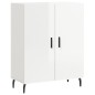 vidaXL Highboard Hochglanz-Weiß 69,5x34x180 cm Holzwerkstoff vidaXL Highboard Hochglanz-Weiß 69,5x34x180 cm Holzwerkstoff