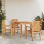vidaXL Gartenstühle 4 Stk. Stapelbar 56,5x57,5x91 cm Massivholz Teak vidaXL Gartenstühle 4 Stk. Stapelbar 56,5x57,5x91 cm Massivholz Teak