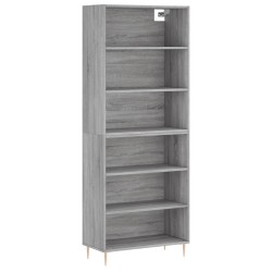 vidaXL Highboard Betongrau 69,5x32,5x180 cm Holzwerkstoff
