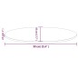 Tischplatte 90x45x2,5 cm Massivholz Kiefer Oval Tischplatte 90x45x2,5 cm Massivholz Kiefer Oval