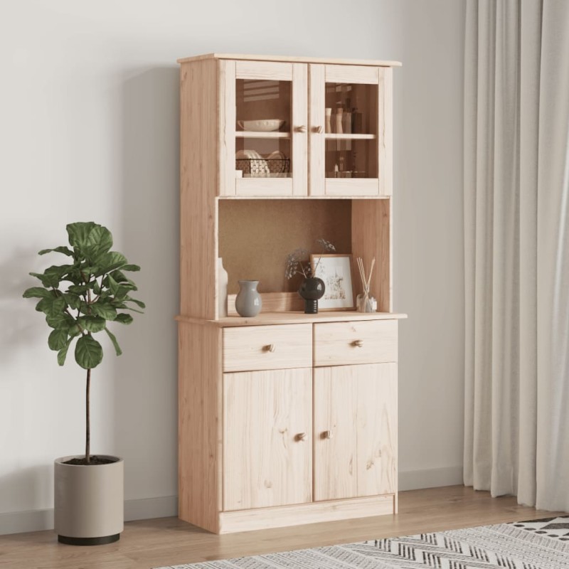 vidaXL Highboard ALTA 77x35x165 cm Massivholz Kiefer vidaXL Highboard ALTA 77x35x165 cm Massivholz Kiefer