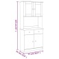vidaXL Highboard ALTA 77x35x165 cm Massivholz Kiefer vidaXL Highboard ALTA 77x35x165 cm Massivholz Kiefer