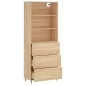 vidaXL Highboard Sonoma-Eiche 69,5x34x180 cm Holzwerkstoff vidaXL Highboard Sonoma-Eiche 69,5x34x180 cm Holzwerkstoff