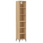 vidaXL Highboard Sonoma-Eiche 34,5x32,5x180 cm Holzwerkstoff vidaXL Highboard Sonoma-Eiche 34,5x32,5x180 cm Holzwerkstoff