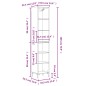 vidaXL Highboard Sonoma-Eiche 34,5x32,5x180 cm Holzwerkstoff vidaXL Highboard Sonoma-Eiche 34,5x32,5x180 cm Holzwerkstoff