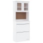 vidaXL Highboard ALTA Weiß 77x35x188 cm Massivholz Kiefer vidaXL Highboard ALTA Weiß 77x35x188 cm Massivholz Kiefer