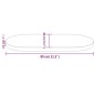 Tischplatte 80x40x2,5 cm Massivholz Kiefer Oval Tischplatte 80x40x2,5 cm Massivholz Kiefer Oval