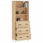 vidaXL Highboard Sonoma-Eiche 69,5x34x180 cm Holzwerkstoff vidaXL Highboard Sonoma-Eiche 69,5x34x180 cm Holzwerkstoff