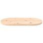 Tischplatte 60x30x2,5 cm Massivholz Kiefer Oval Tischplatte 60x30x2,5 cm Massivholz Kiefer Oval