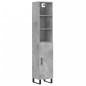 vidaXL Highboard Betongrau 34,5x34x180 cm Holzwerkstoff vidaXL Highboard Betongrau 34,5x34x180 cm Holzwerkstoff