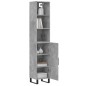 vidaXL Highboard Betongrau 34,5x34x180 cm Holzwerkstoff vidaXL Highboard Betongrau 34,5x34x180 cm Holzwerkstoff
