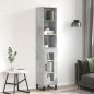 vidaXL Highboard Betongrau 34,5x34x180 cm Holzwerkstoff vidaXL Highboard Betongrau 34,5x34x180 cm Holzwerkstoff