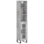 vidaXL Highboard Betongrau 34,5x34x180 cm Holzwerkstoff vidaXL Highboard Betongrau 34,5x34x180 cm Holzwerkstoff