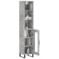 vidaXL Highboard Betongrau 34,5x34x180 cm Holzwerkstoff vidaXL Highboard Betongrau 34,5x34x180 cm Holzwerkstoff